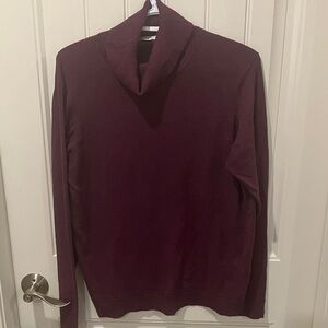 CLEO Sweater Turtleneck Heathered WINE XL